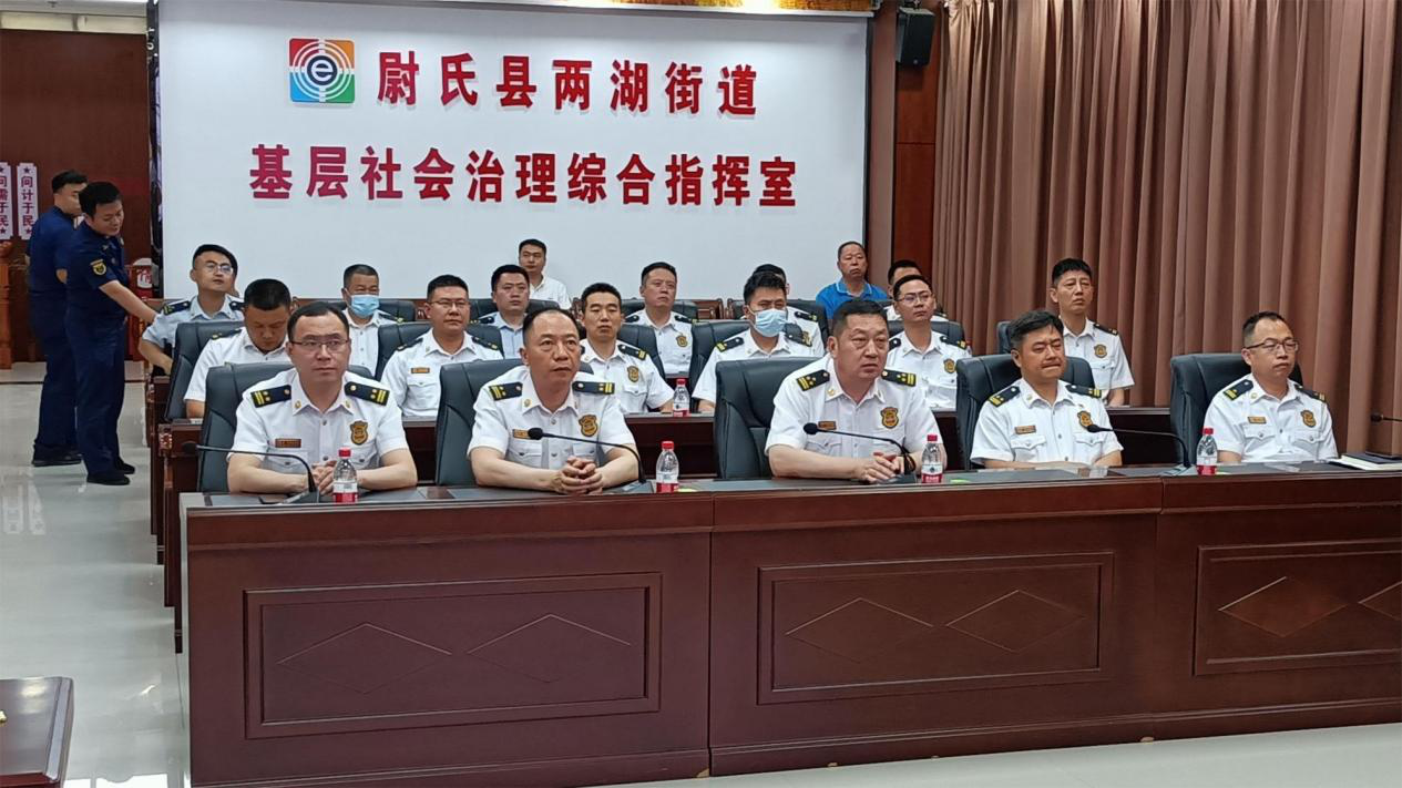 河南省消防救援总队到尉氏县两湖街道检查指导消防安全工作