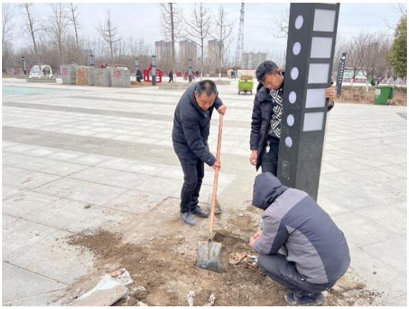 通许县咸平公园“旧貌换新颜 再绽生机”